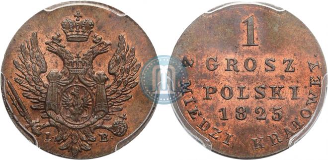 1 грош 1825 года