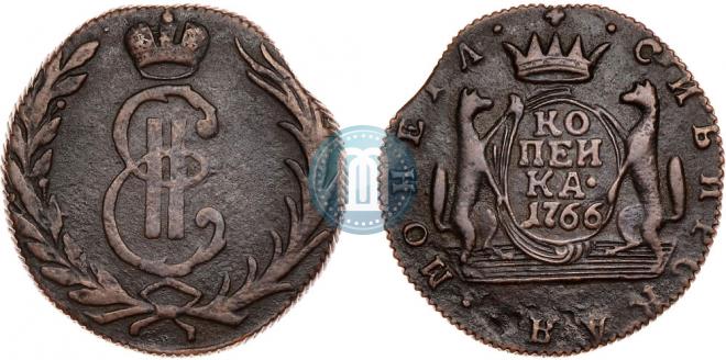 1 kopeck 1766 year