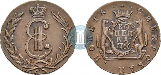 1 копейка 1766 года