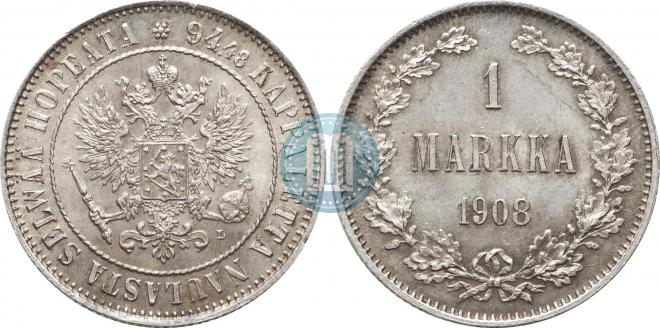 1 markka 1908 year