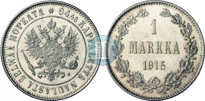 1 markka 1915 year