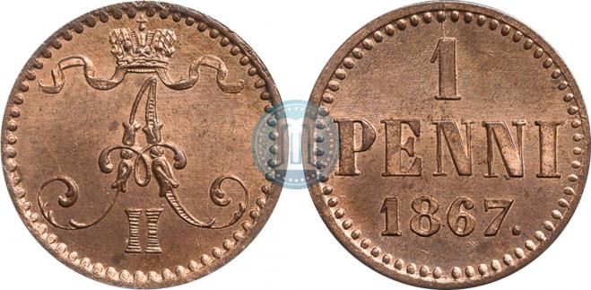 1 пенни 1867 года