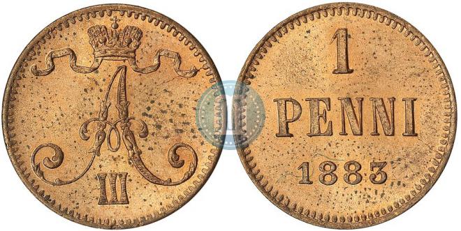1 penni 1883 year