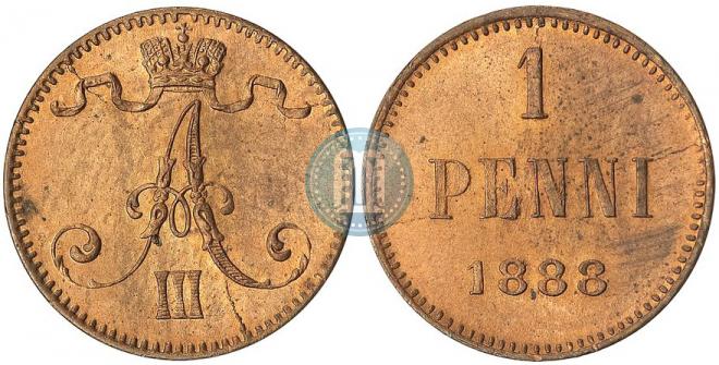 1 penni 1888 year