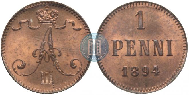1 penni 1894 year