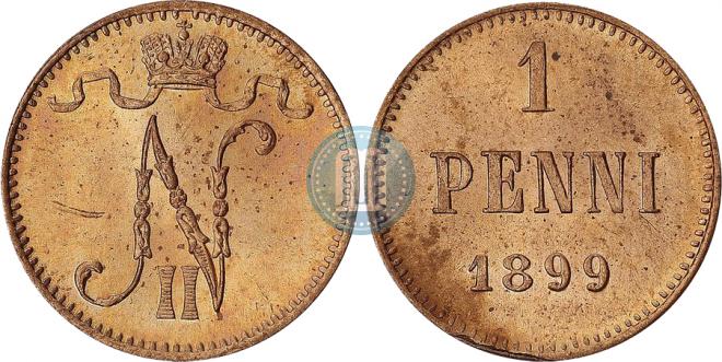1 пенни 1899 года