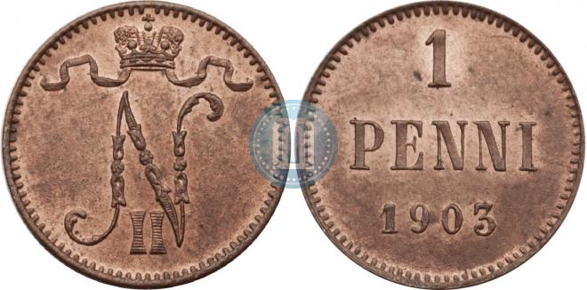 1 пенни 1903 года