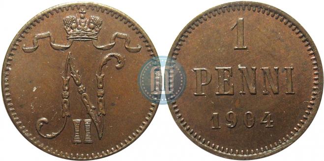 1 penni 1904 year