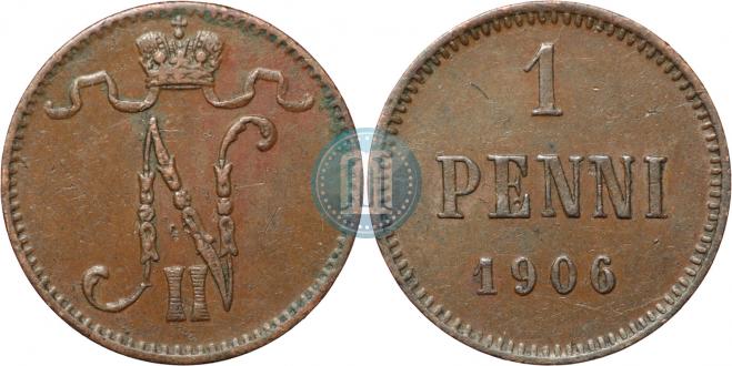 1 пенни 1906 года
