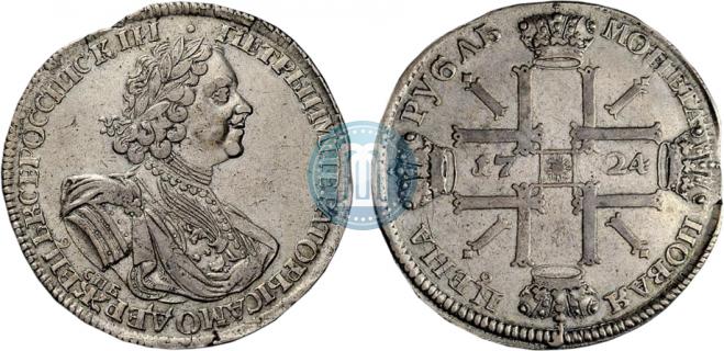 1 rouble 1724 year