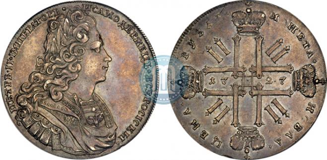 1 рубль 1727 года