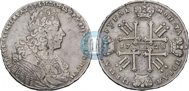 1 рубль 1728 года