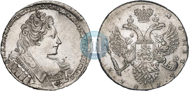 1 rouble 1731 year