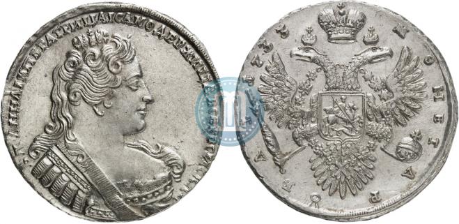 1 rouble 1733 year