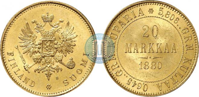 20 марок 1880 года