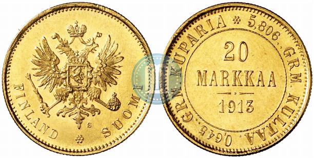 20 марок 1913 года