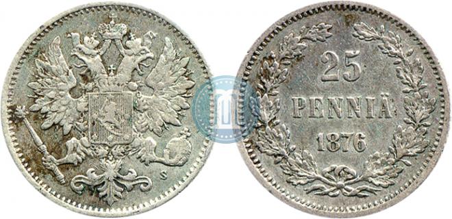 25 пенни 1876 года