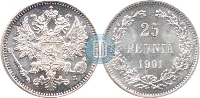 25 пенни 1901 года
