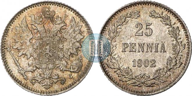 25 пенни 1902 года