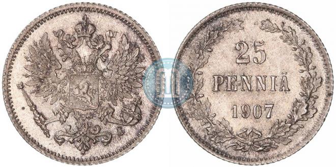 25 pennia 1907 year
