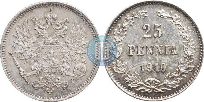 25 pennia 1910 year