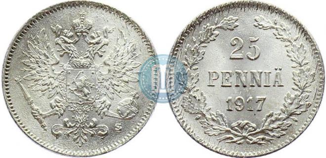 25 пенни 1917 года