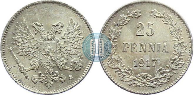 25 пенни 1917 года