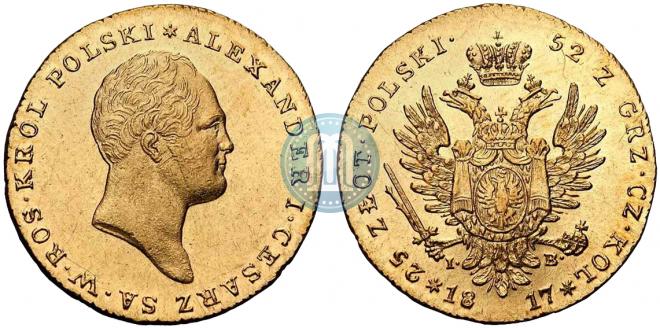 25 злотых 1817 года