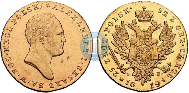 25 злотых 1819 года