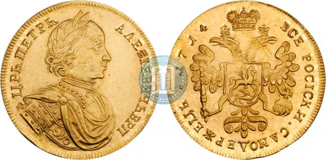 2 червонца 1714 года
