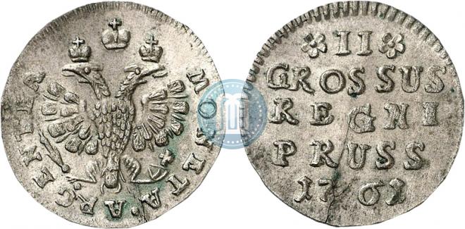 2 grosze 1761 year