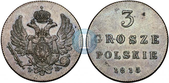 3 grosze 1815 year