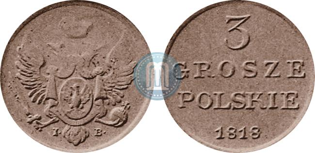3 grosze 1818 year