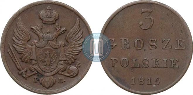 3 grosze 1819 year