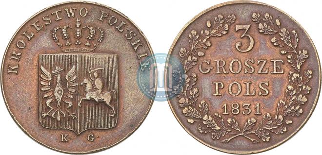 3 grosze 1831 year