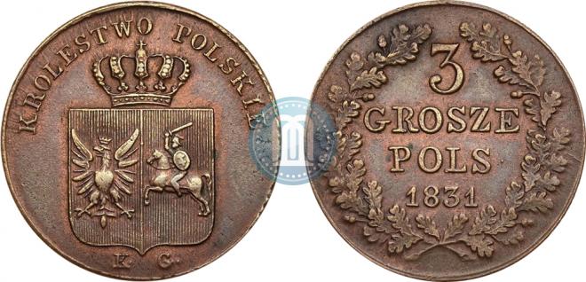 3 grosze 1831 year