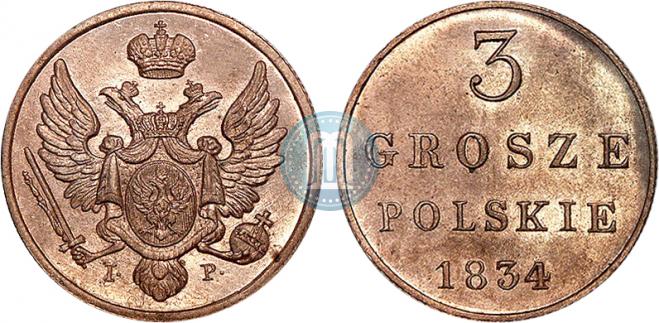 3 grosze 1834 year