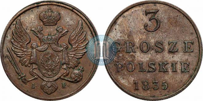 3 grosze 1835 year
