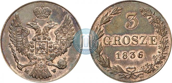3 grosze 1836 year