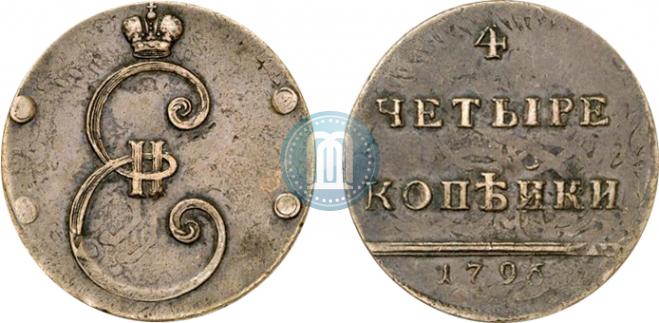 4 kopecks 1796 year