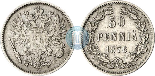 50 pennia 1876 year