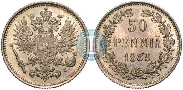 50 pennia 1889 year