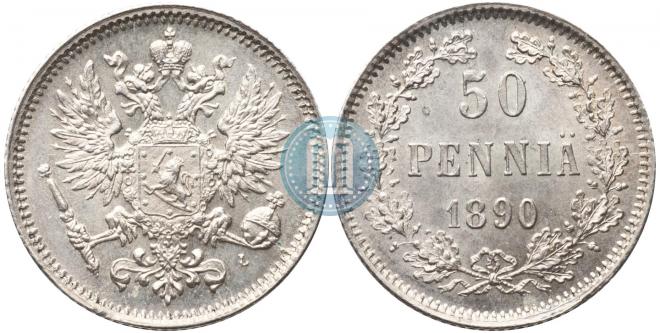 50 pennia 1890 year