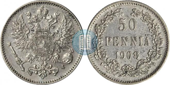 50 пенни 1908 года