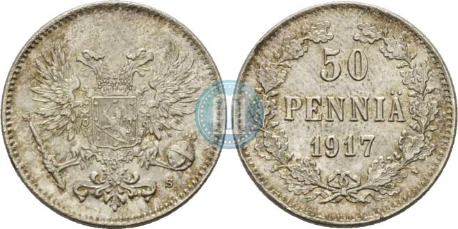 50 pennia 1917 year