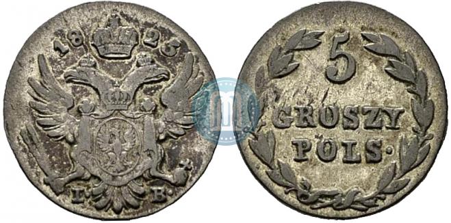 5 грошей 1825 года