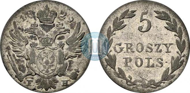 5 groszy 1829 year