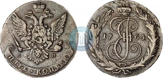 5 kopecks 1764 year