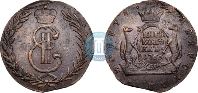 5 kopecks 1766 year