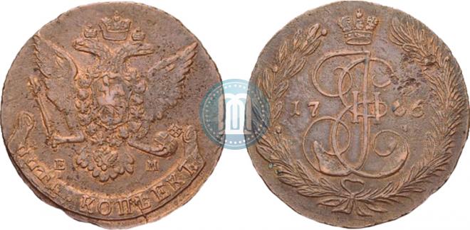 5 kopecks 1766 year